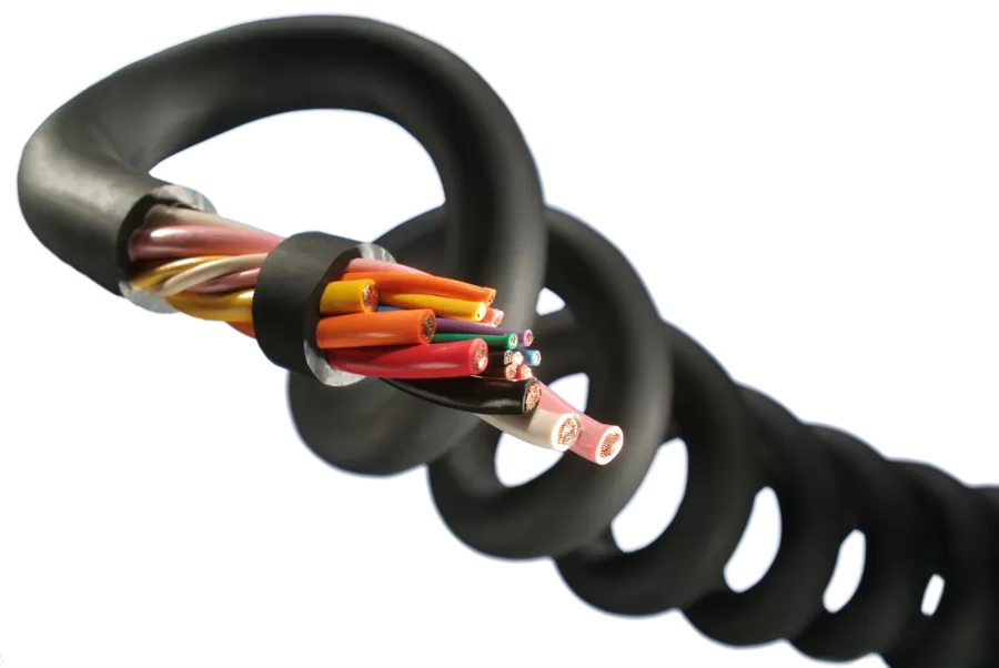 Dehnbare Kabel: Kundenspezifisch anpassbare dehnbare Spiraldrähte