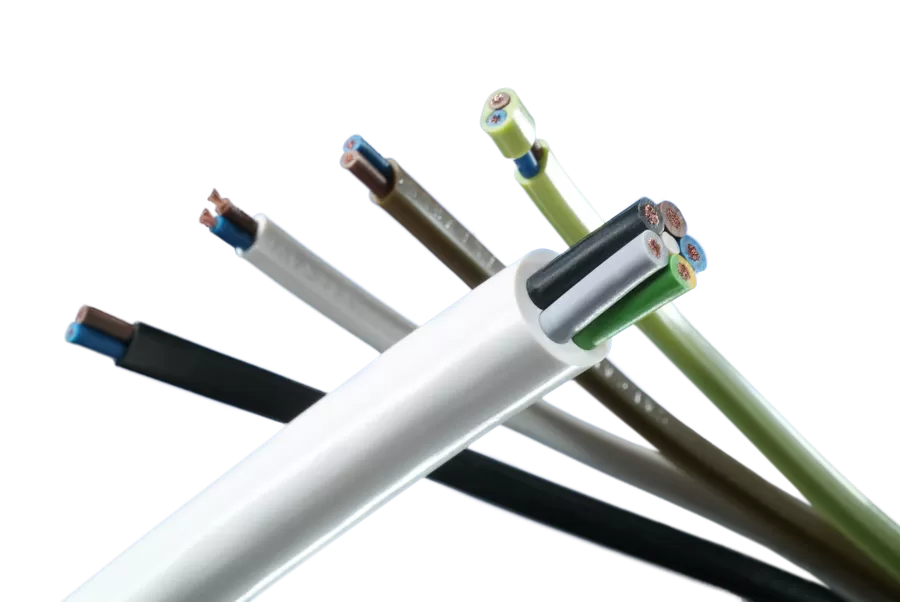 IMQ-HAR-zugelassene Kabel aus PVC: H03VV-F, H03VVH2-F