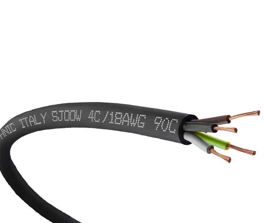 UL and/or CSA Approved Cables: SJOOW cables