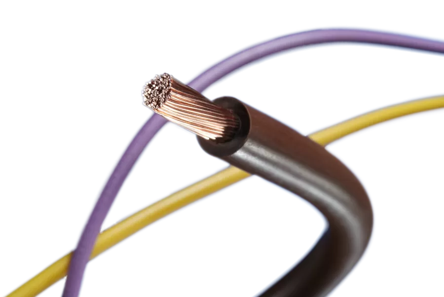 Kabel für hohe Temperaturen: 105 - 130°C: Einpolige aus PVC-Elektrokabel